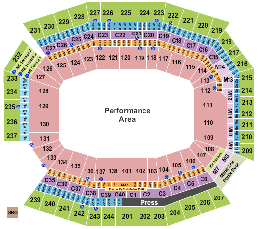 Monster Jam Seating Chart